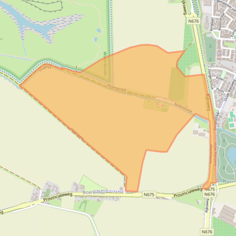 Kaart van postcodegebied 4511PK.