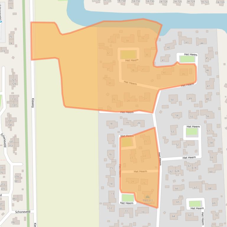 Kaart van postcodegebied 4511PM.