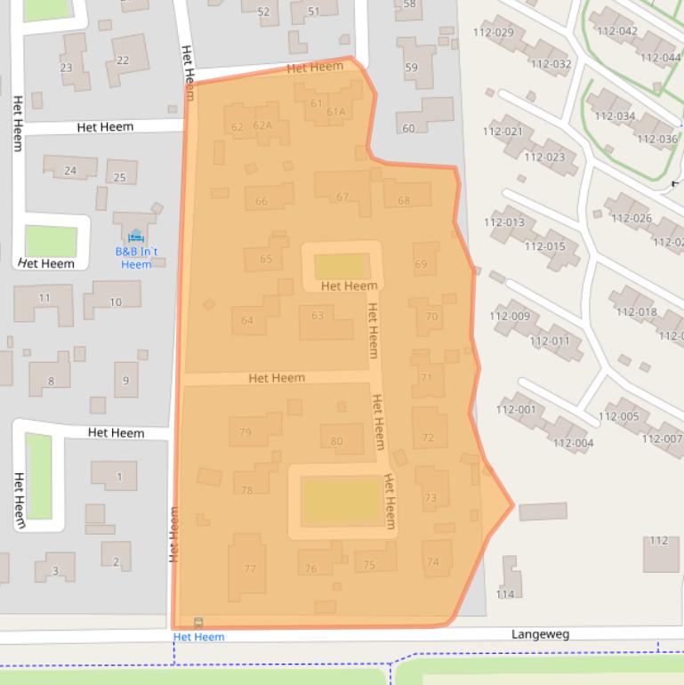 Kaart van postcodegebied 4511PP.