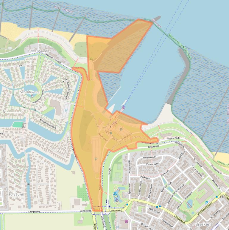 Kaart van postcodegebied 4511RA.
