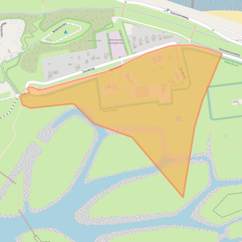 Kaart van postcodegebied 4511RJ.