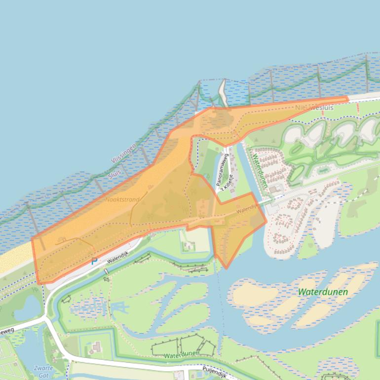 Kaart van postcodegebied 4511RK.