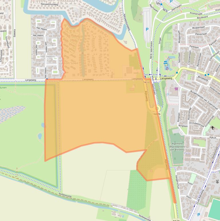 Kaart van postcodegebied 4511RN.