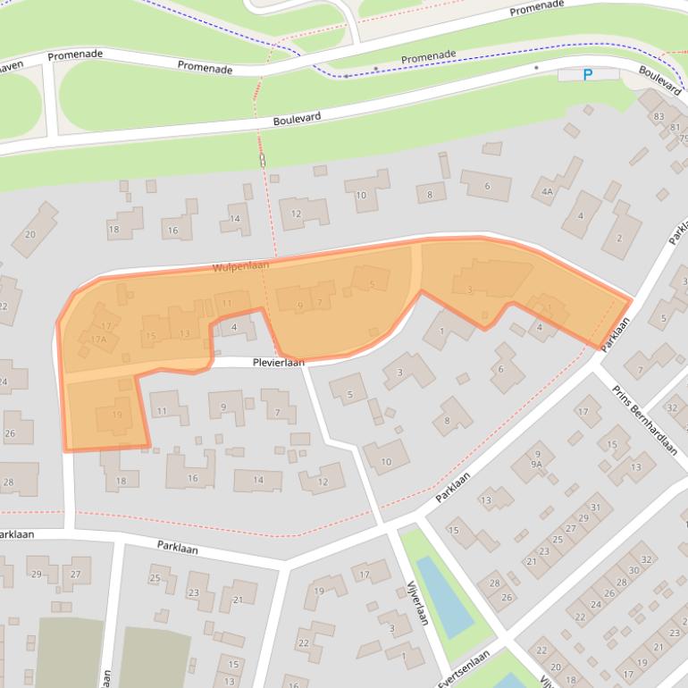 Kaart van postcodegebied 4511XA.
