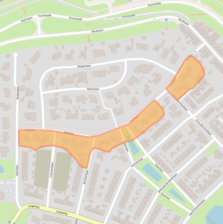 Kaart van postcodegebied 4511XD.