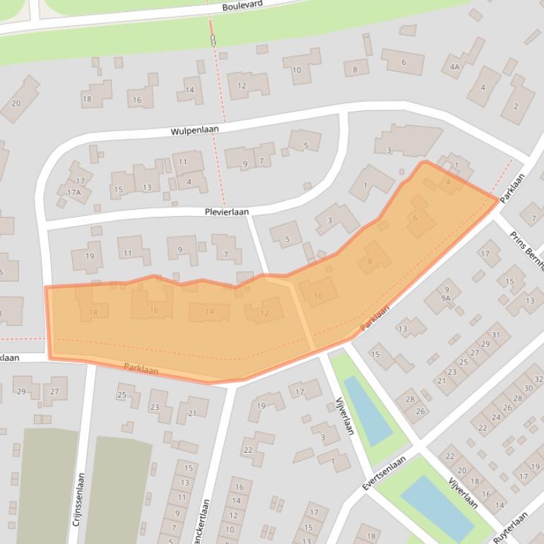 Kaart van postcodegebied 4511XE.