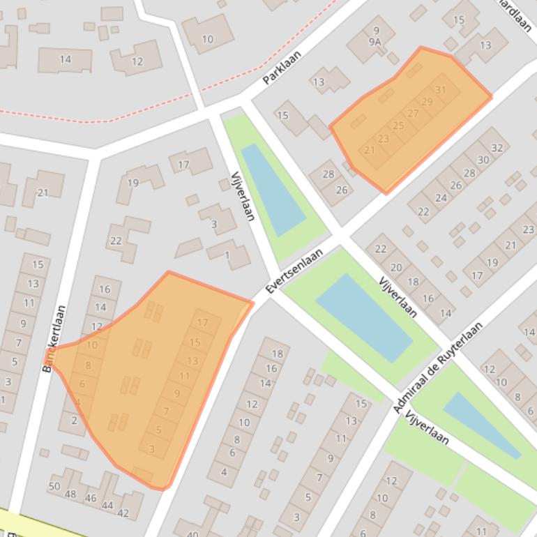 Kaart van postcodegebied 4511XK.