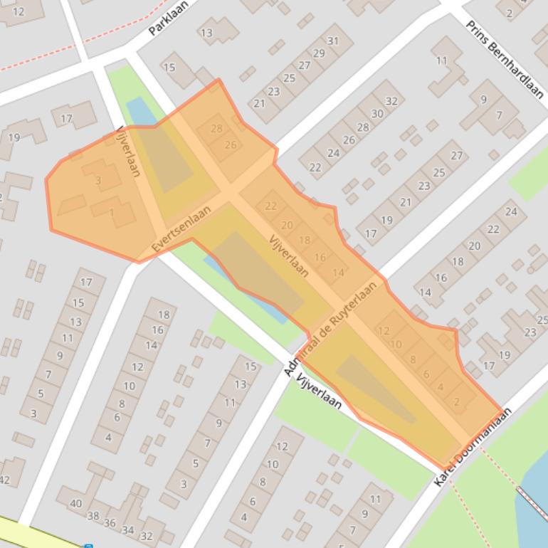 Kaart van postcodegebied 4511XM.