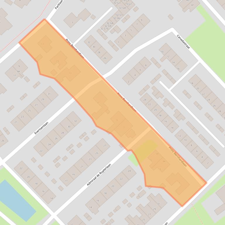 Kaart van postcodegebied 4511XN.