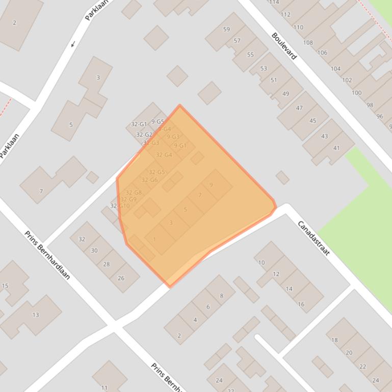 Kaart van postcodegebied 4511XR.