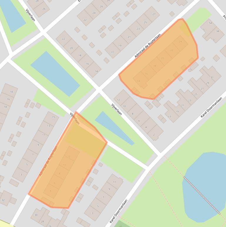 Kaart van postcodegebied 4511XV.