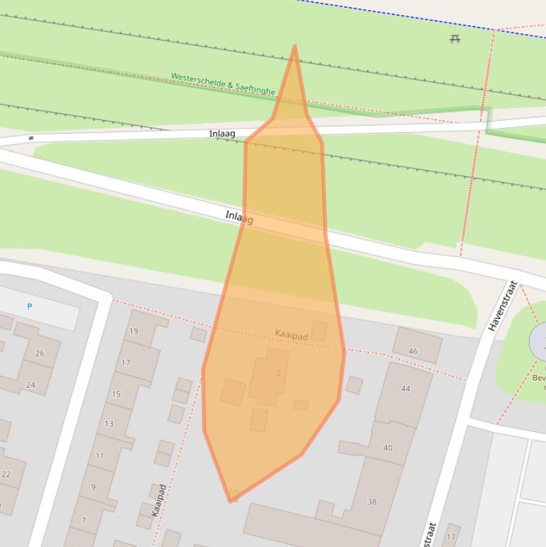 Kaart van postcodegebied 4513AC.