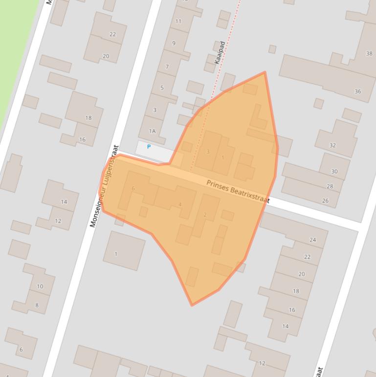 Kaart van postcodegebied 4513AD.