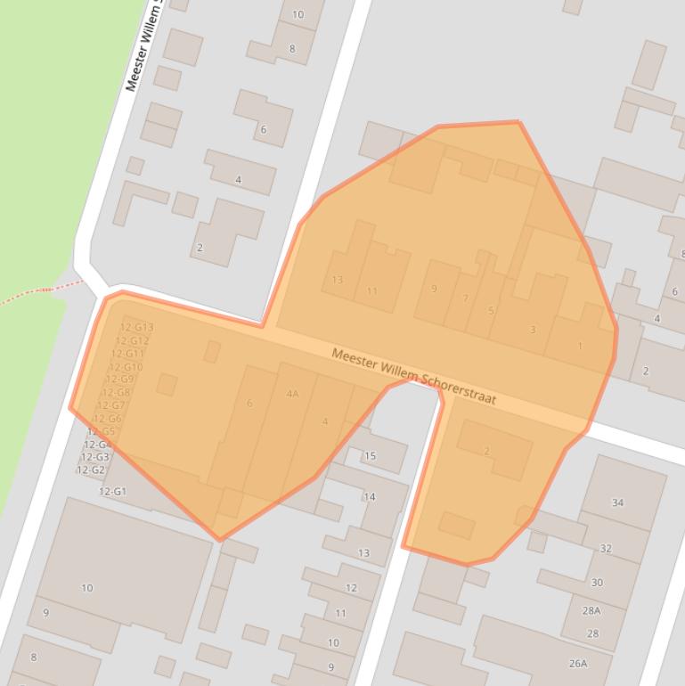 Kaart van postcodegebied 4513AG.