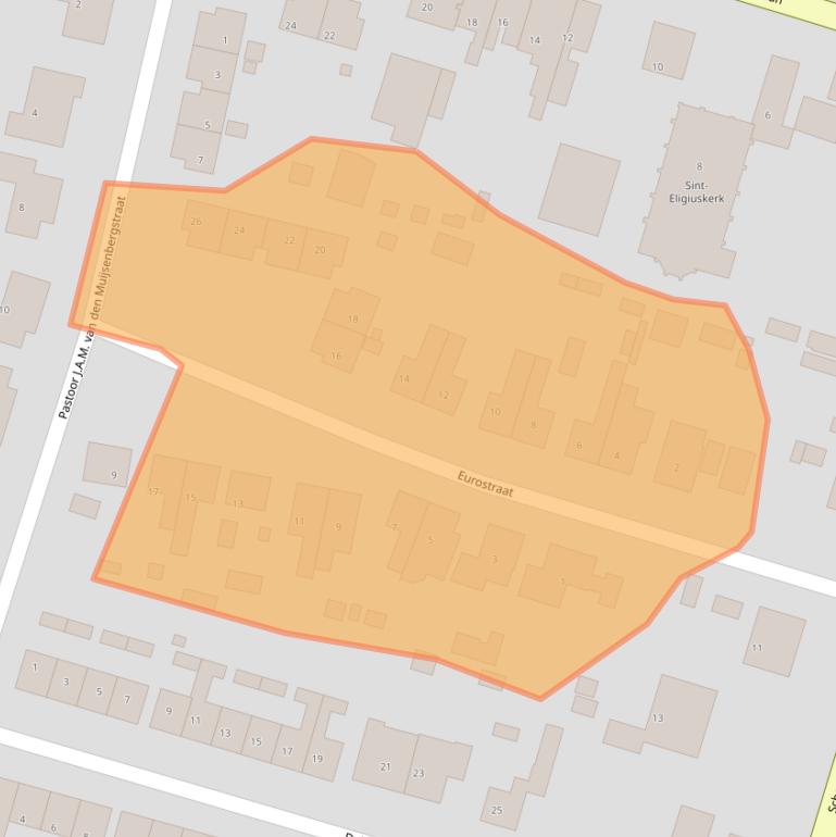 Kaart van postcodegebied 4513AS.