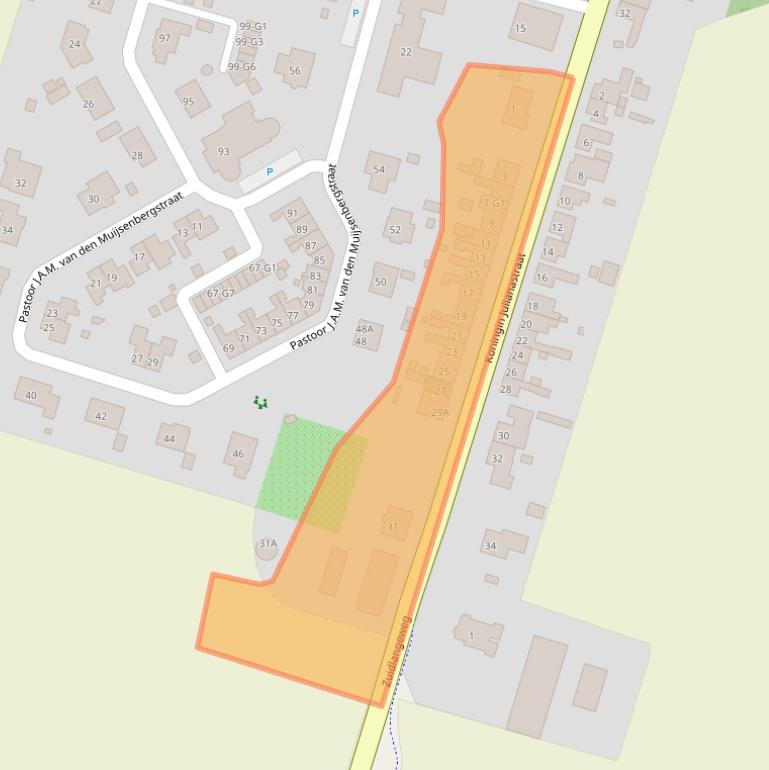 Kaart van postcodegebied 4513AX.