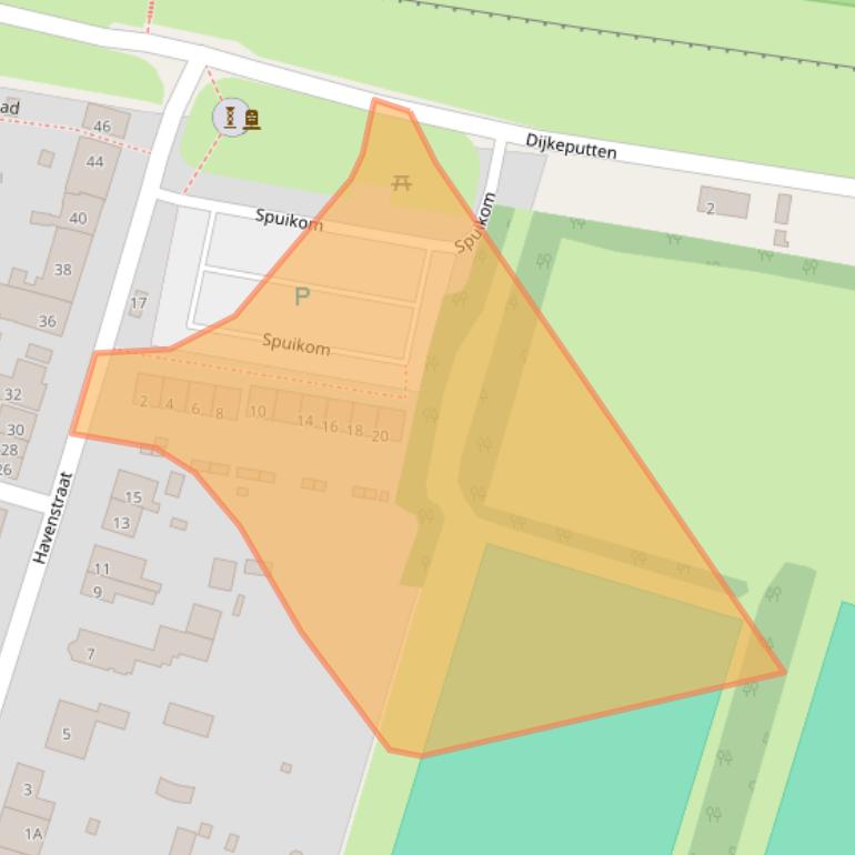 Kaart van postcodegebied 4513BA.