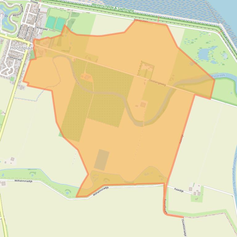 Kaart van postcodegebied 4513KB.