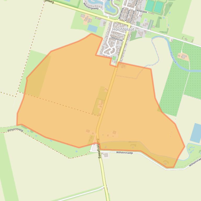 Kaart van postcodegebied 4513KE.