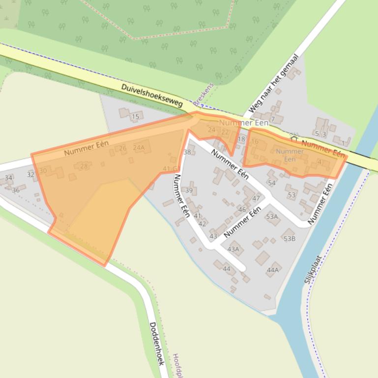 Kaart van postcodegebied 4513KS.