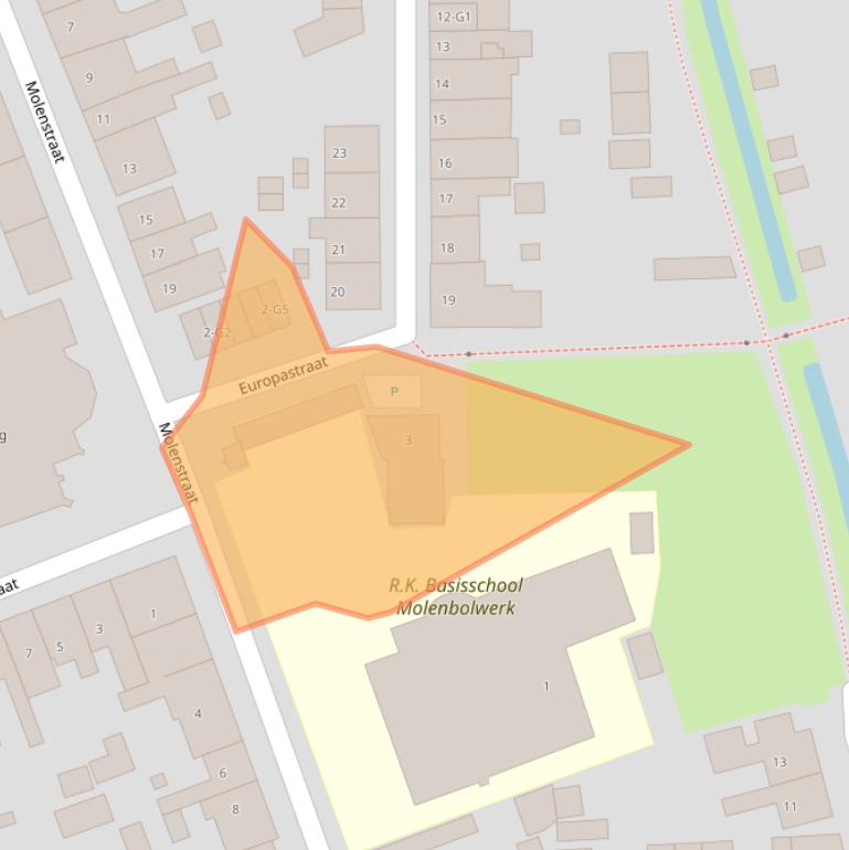 Kaart van postcodegebied 4515AL.