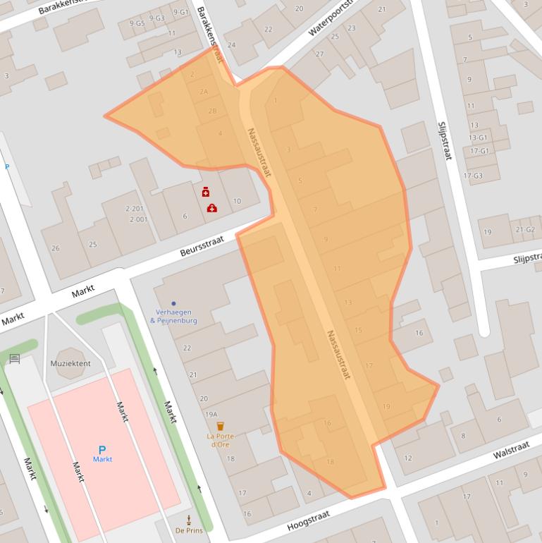 Kaart van postcodegebied 4515AM.