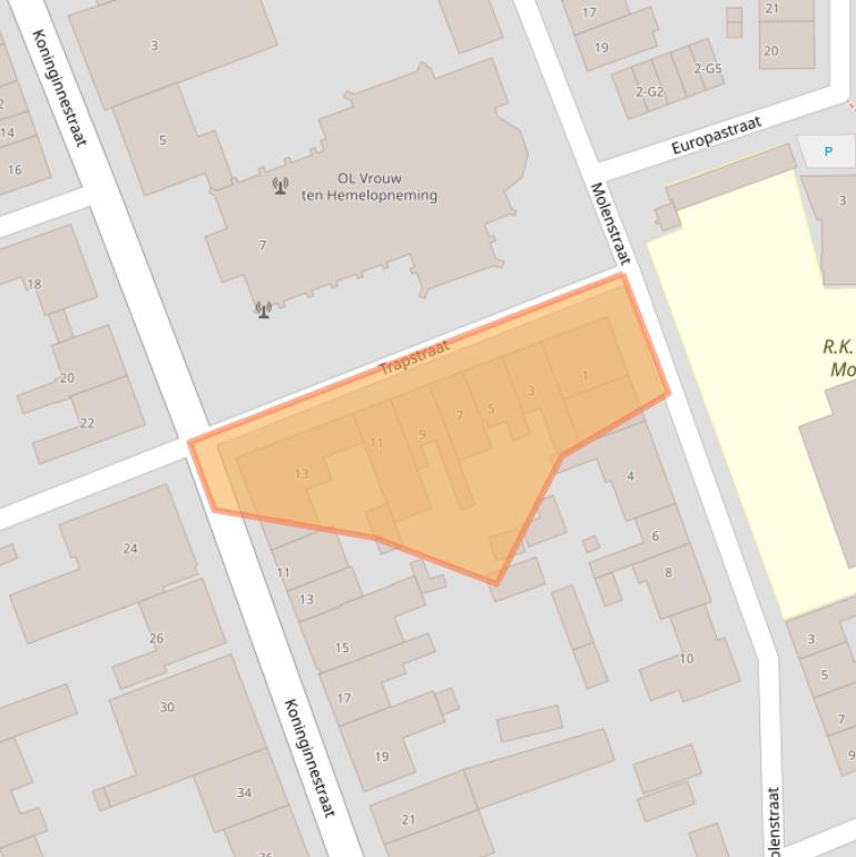 Kaart van postcodegebied 4515AS.