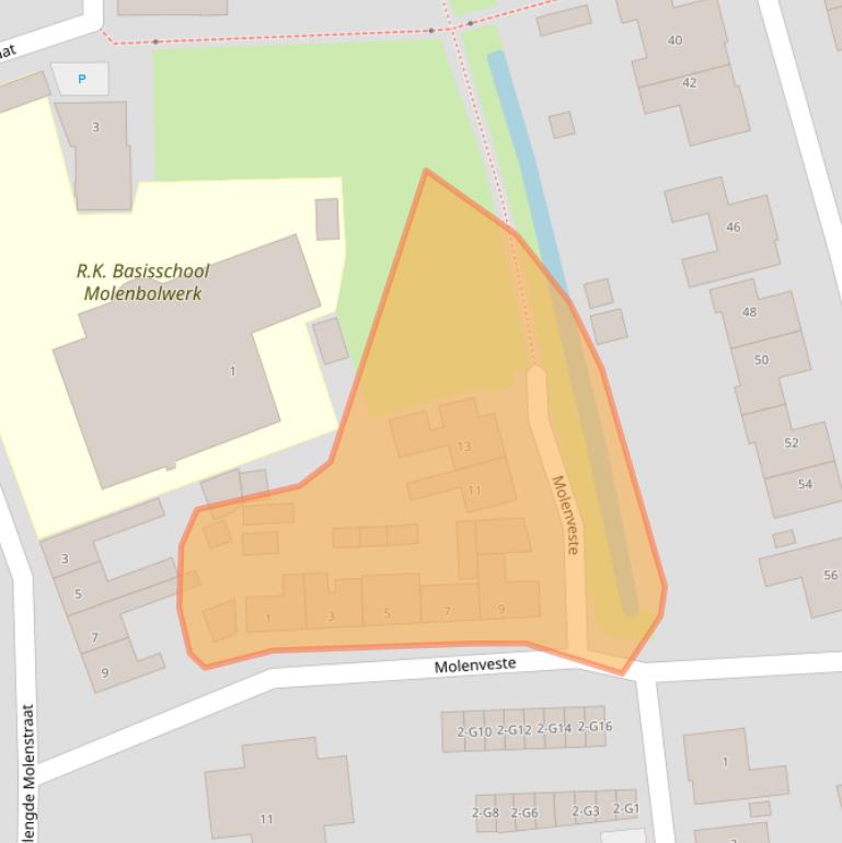 Kaart van postcodegebied 4515AV.