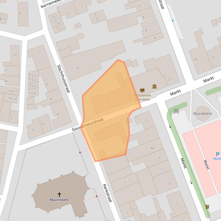 Kaart van postcodegebied 4515BD.