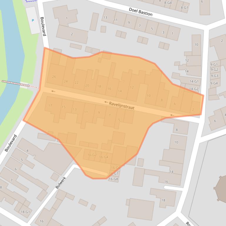 Kaart van postcodegebied 4515BM.