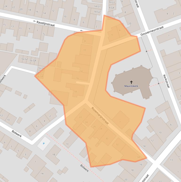 Kaart van postcodegebied 4515BN.