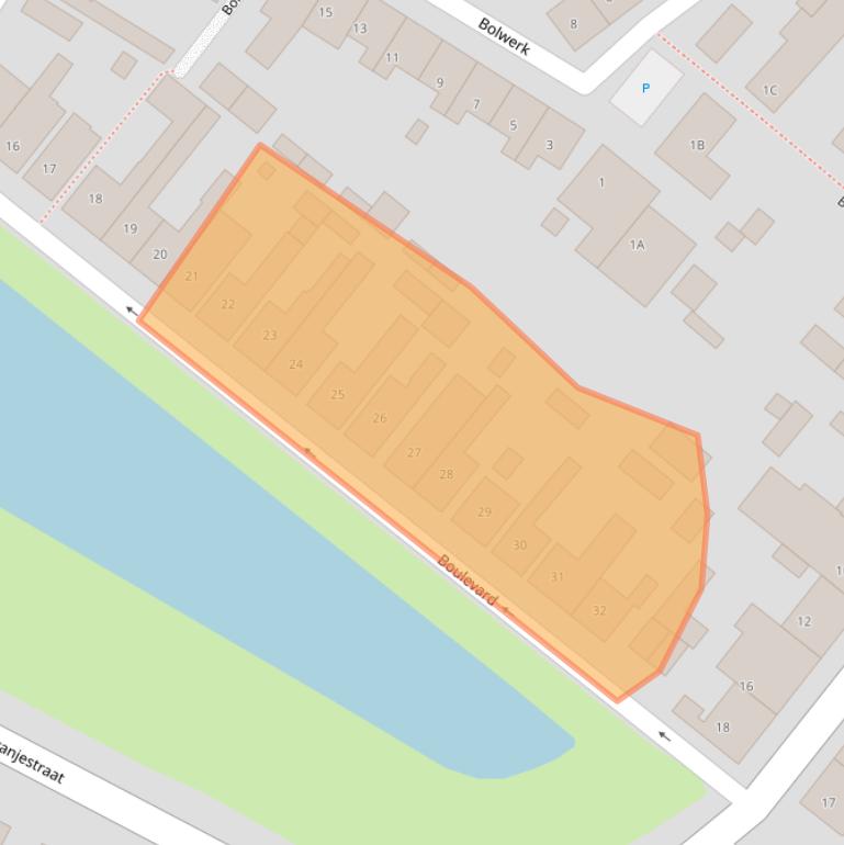 Kaart van postcodegebied 4515BS.