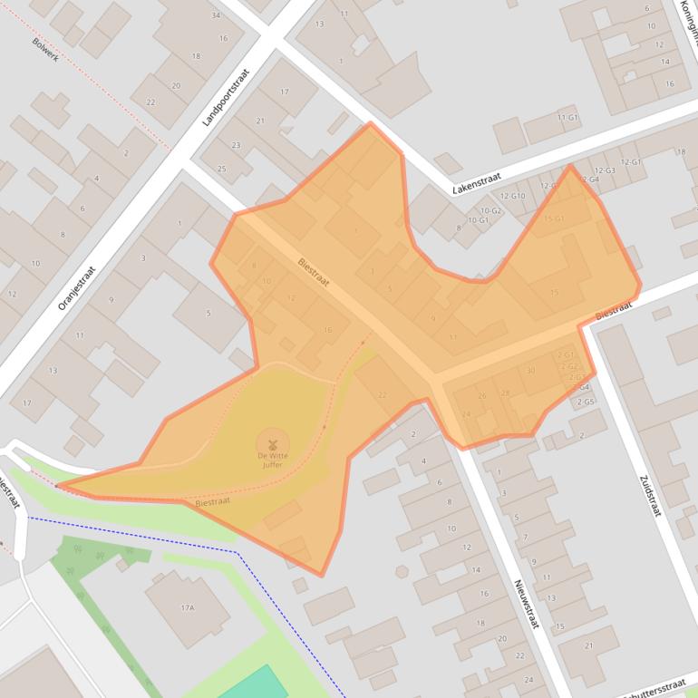 Kaart van postcodegebied 4515CD.