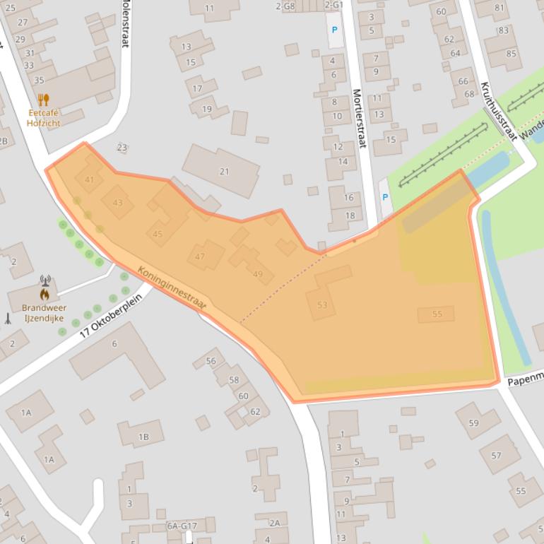 Kaart van postcodegebied 4515CJ.