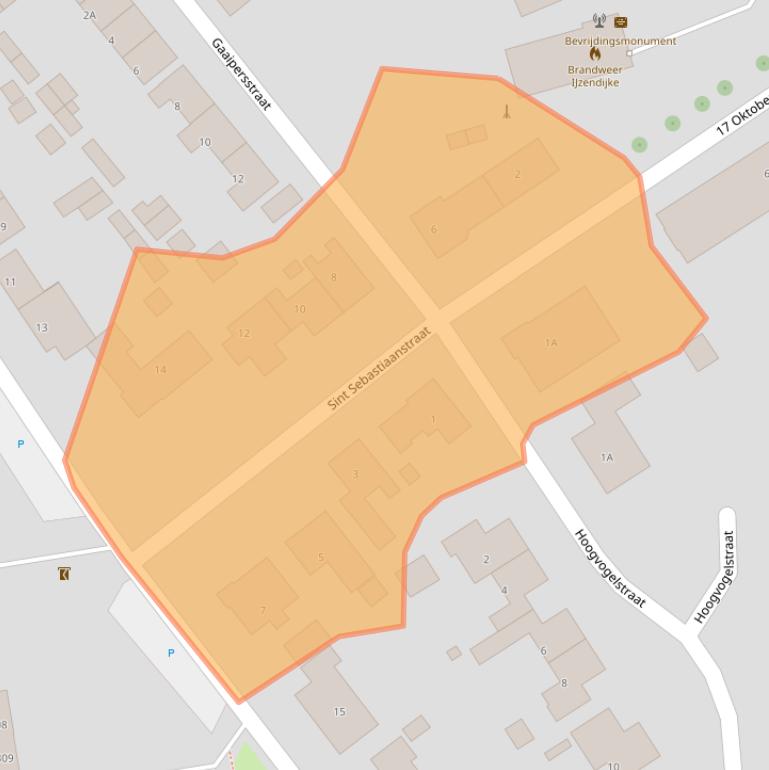 Kaart van postcodegebied 4515CR.