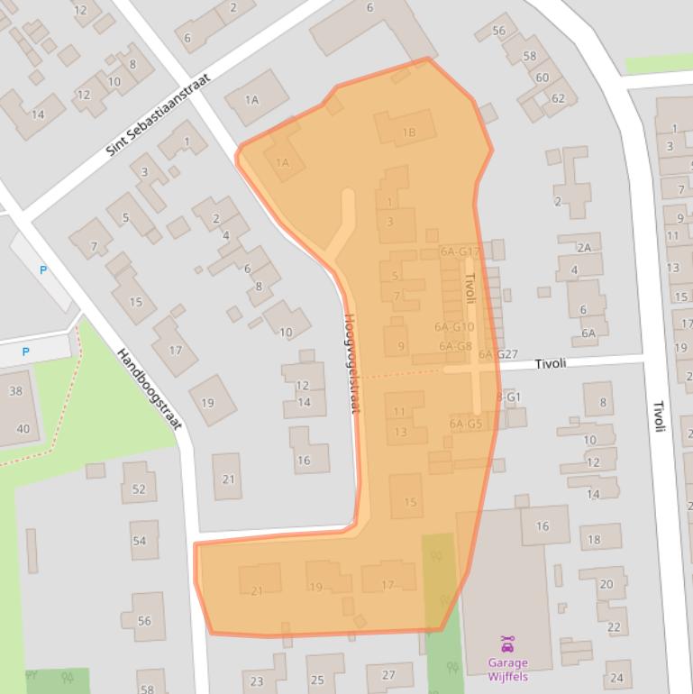 Kaart van postcodegebied 4515DB.