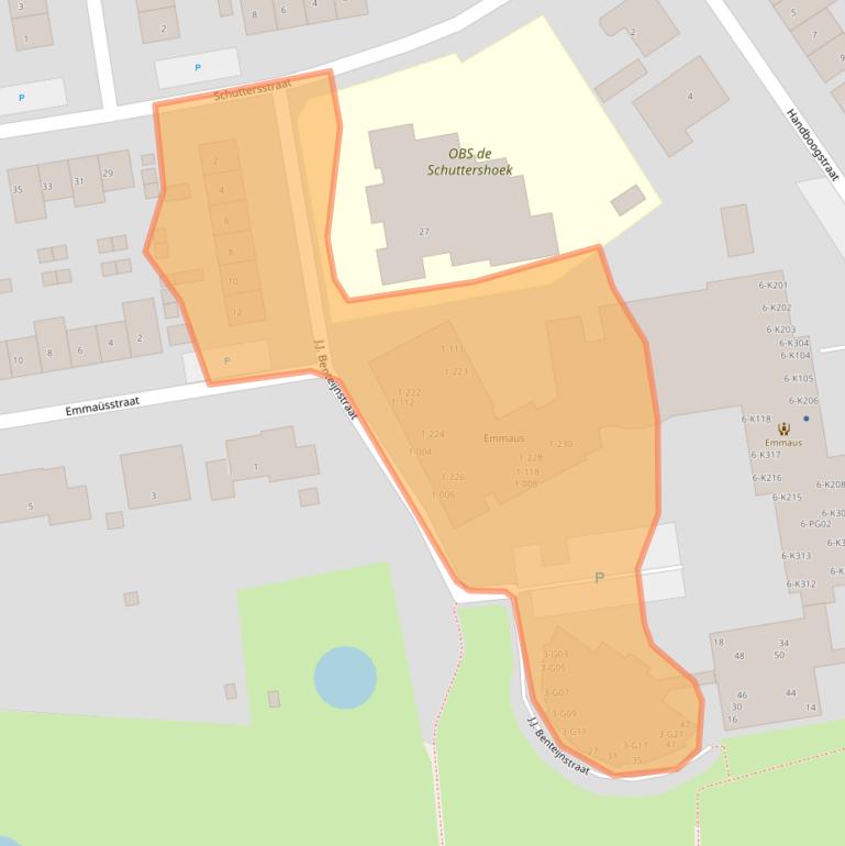 Kaart van postcodegebied 4515EC.