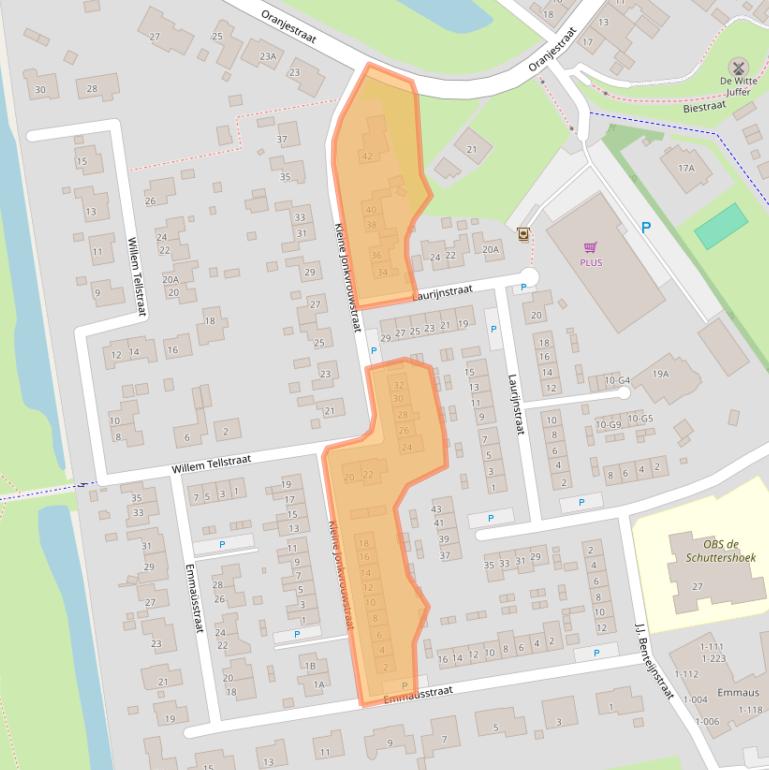 Kaart van postcodegebied 4515EK.