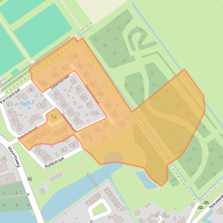 Kaart van postcodegebied 4515GA.