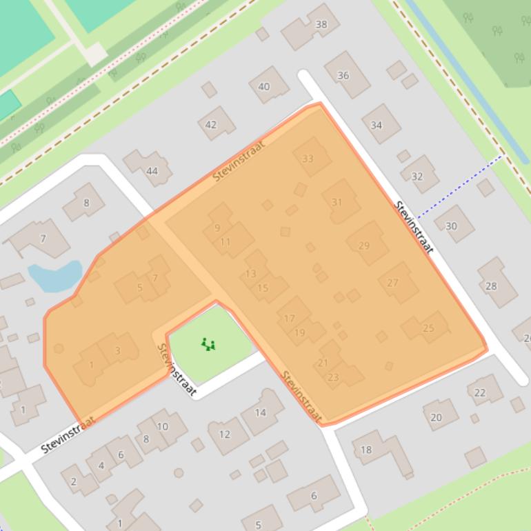 Kaart van postcodegebied 4515GB.