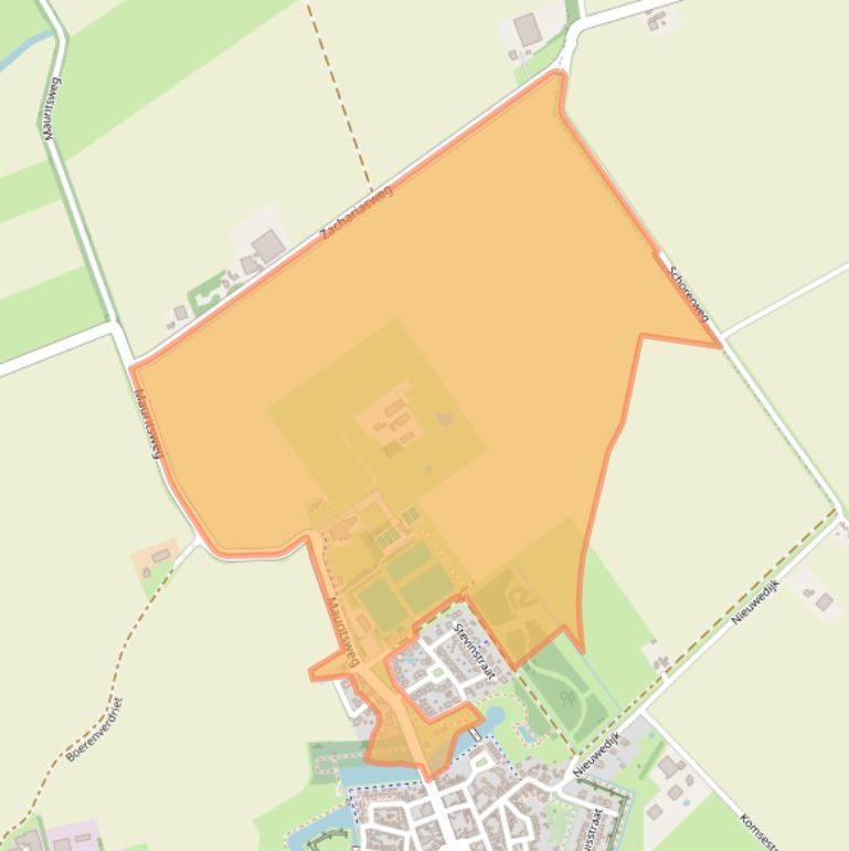 Kaart van postcodegebied 4515LA.