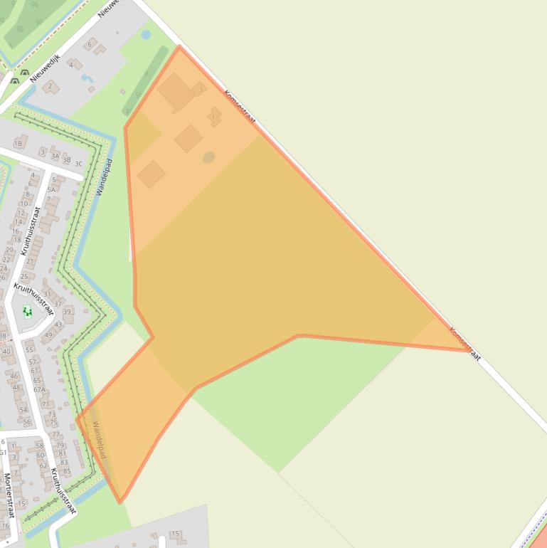 Kaart van postcodegebied 4515MB.