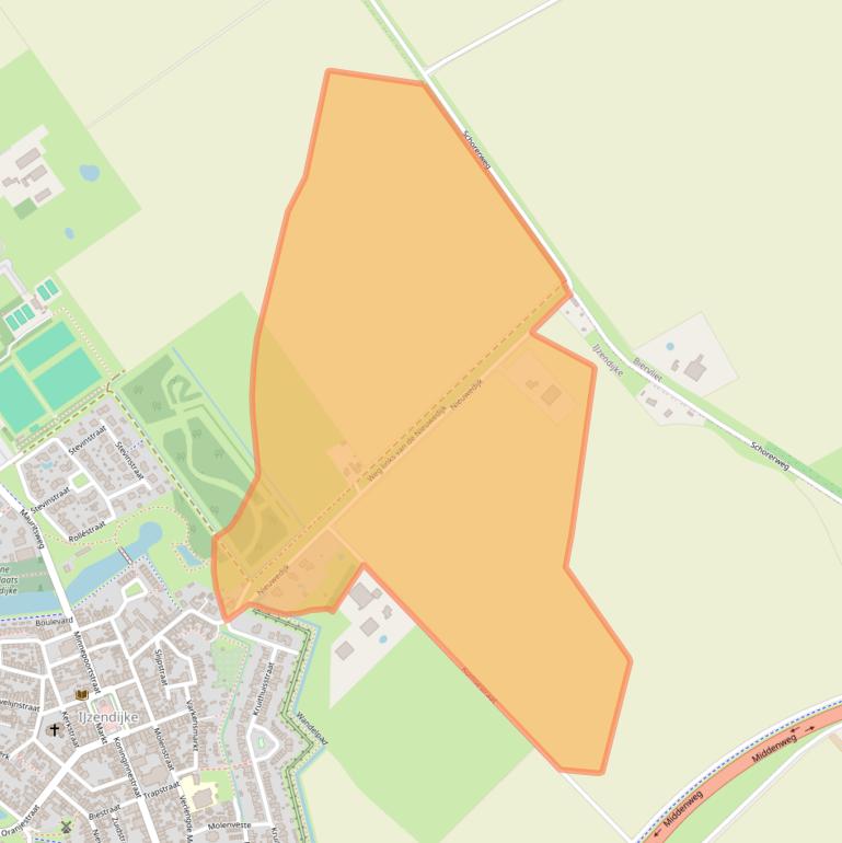 Kaart van postcodegebied 4515MG.