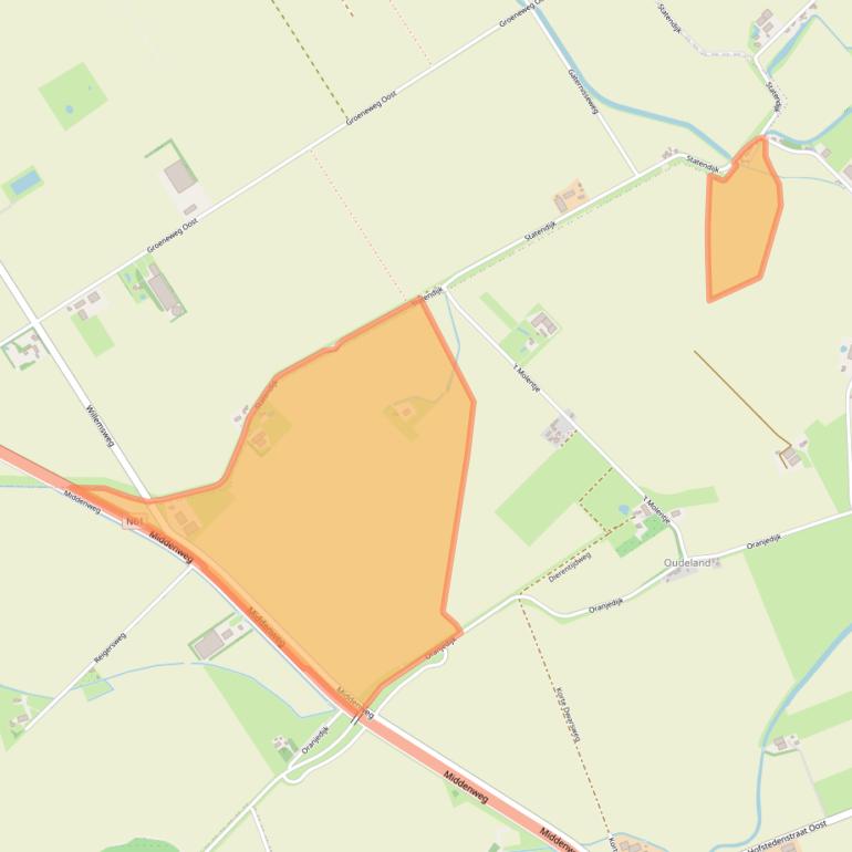 Kaart van postcodegebied 4515RD.