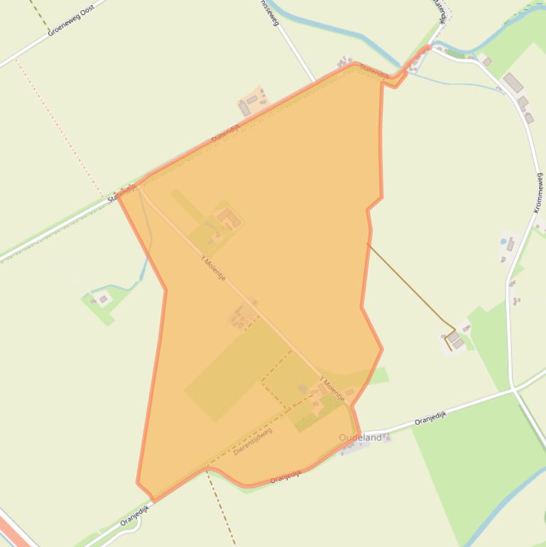 Kaart van postcodegebied 4515RE.