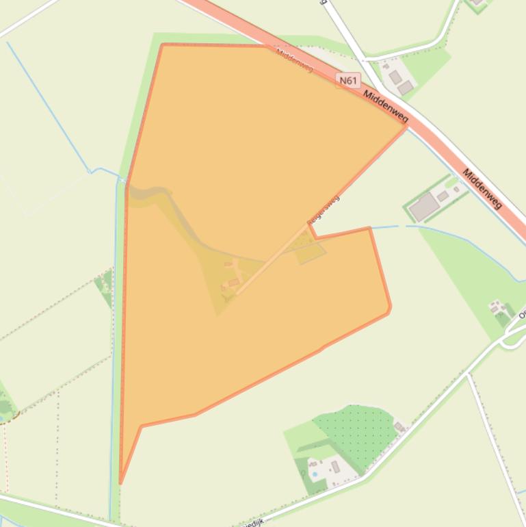 Kaart van postcodegebied 4515RH.