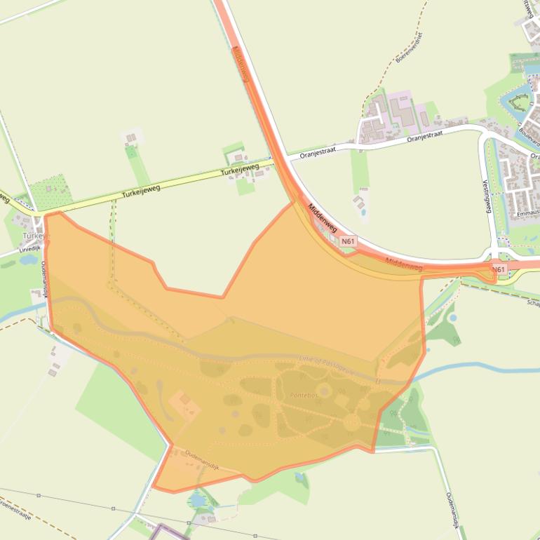 Kaart van postcodegebied 4515RM.