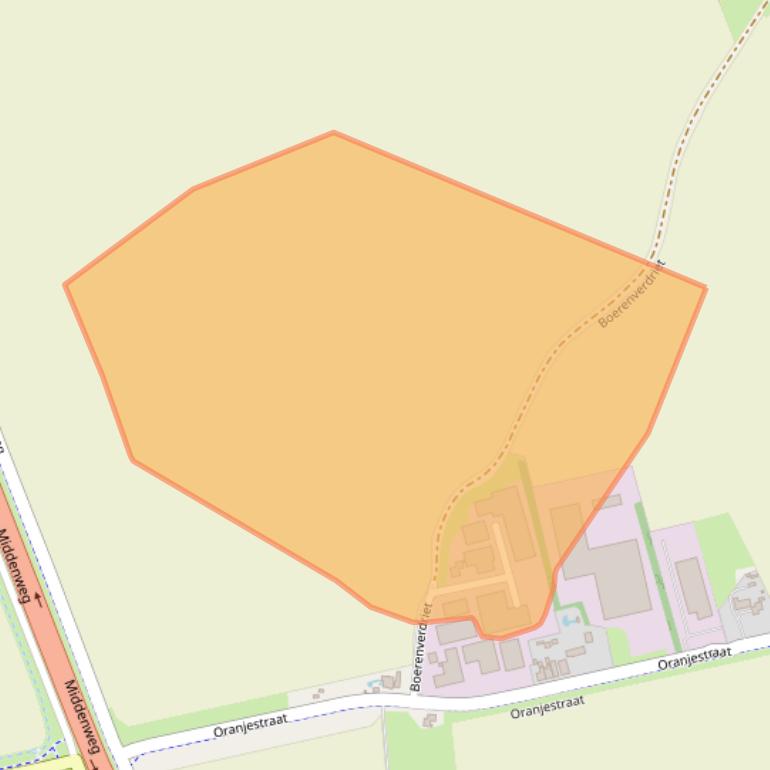 Kaart van postcodegebied 4515RN.