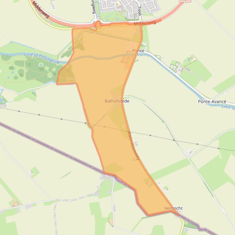 Kaart van postcodegebied 4515SB.