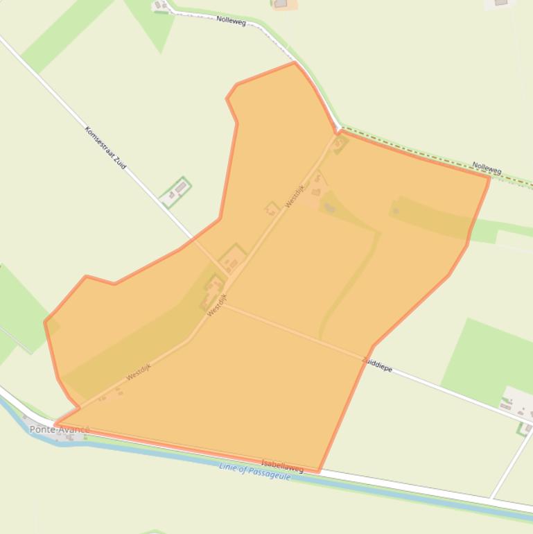 Kaart van postcodegebied 4515SJ.